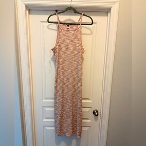 Old Navy Sleeveless Peach Midi Dress